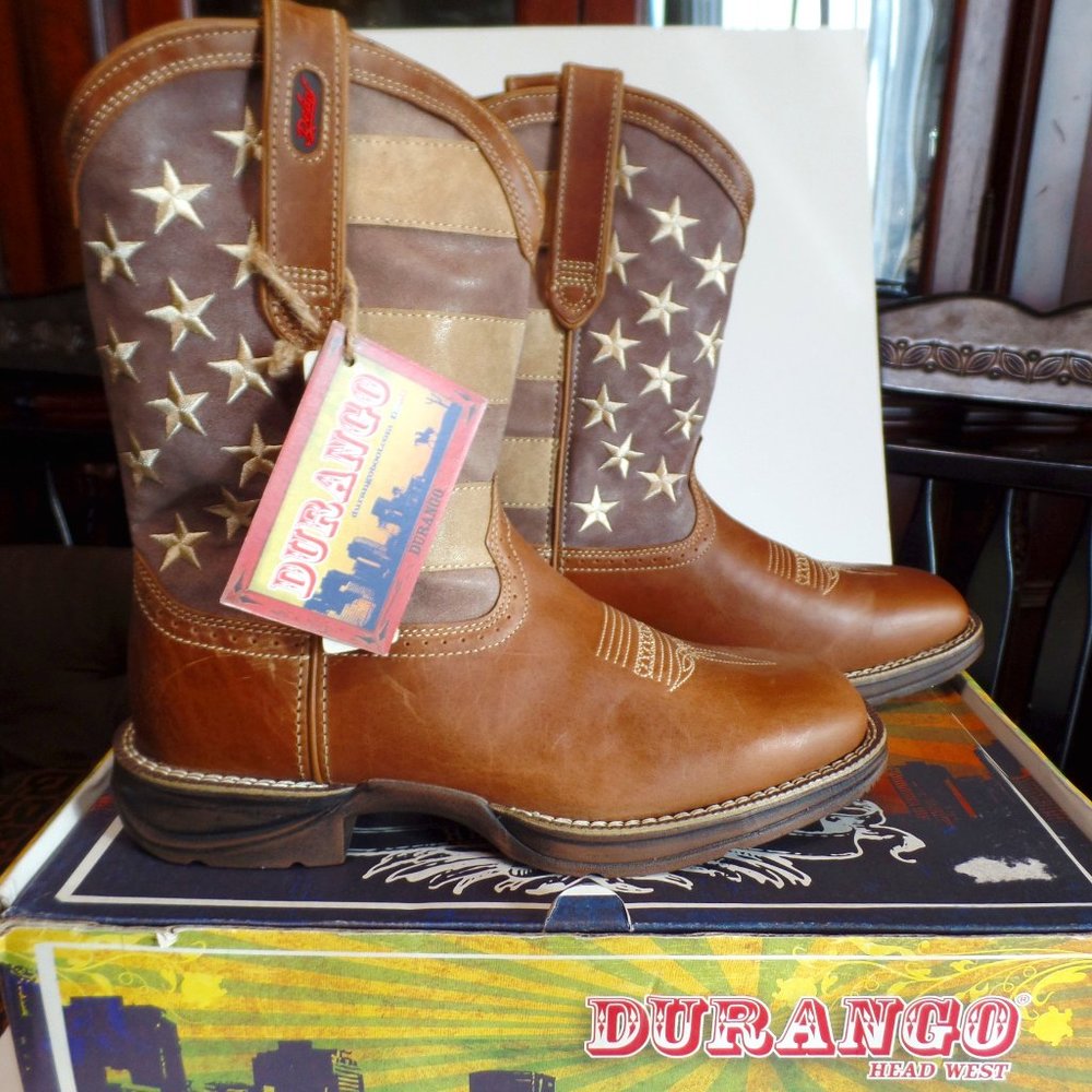 Durango Rebel Stars & Stripes NIB US-10W